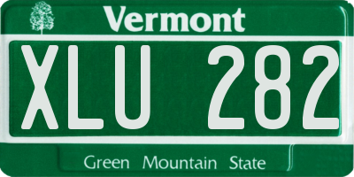 VT license plate XLU282