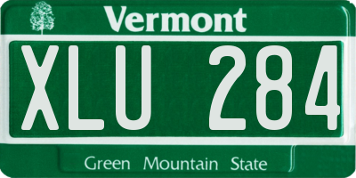 VT license plate XLU284