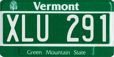 VT license plate XLU291