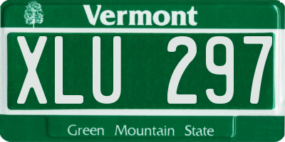 VT license plate XLU297