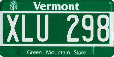 VT license plate XLU298