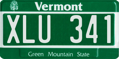 VT license plate XLU341