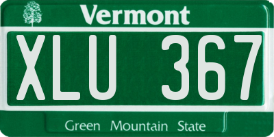 VT license plate XLU367