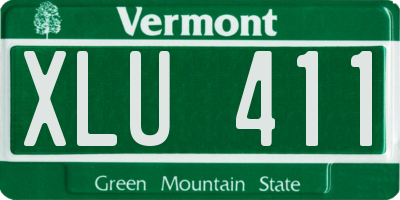 VT license plate XLU411