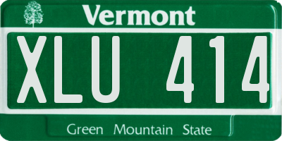 VT license plate XLU414