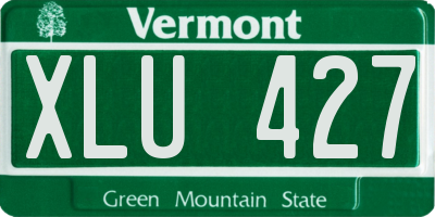 VT license plate XLU427