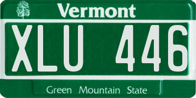 VT license plate XLU446