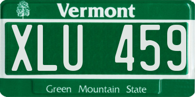 VT license plate XLU459