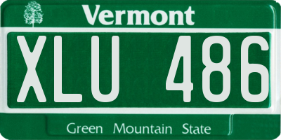 VT license plate XLU486