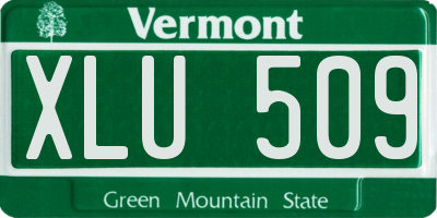 VT license plate XLU509