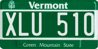 VT license plate XLU510