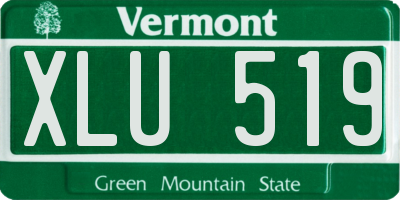 VT license plate XLU519