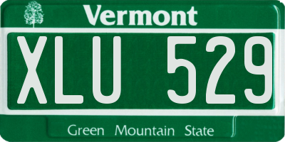 VT license plate XLU529