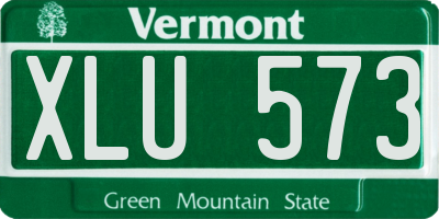 VT license plate XLU573