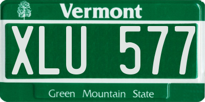 VT license plate XLU577