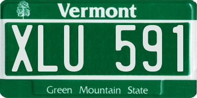 VT license plate XLU591