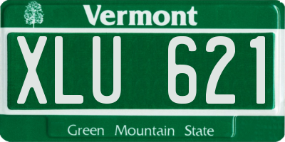 VT license plate XLU621