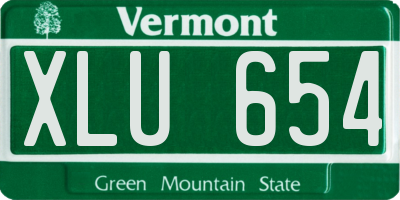 VT license plate XLU654