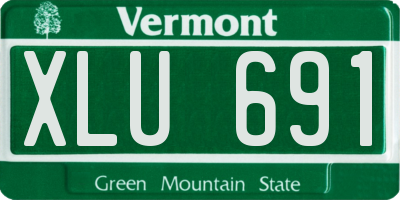 VT license plate XLU691