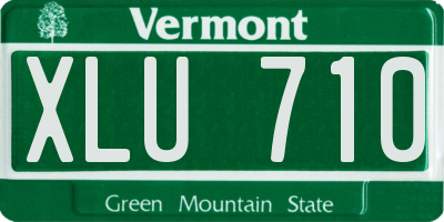 VT license plate XLU710