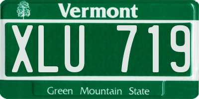 VT license plate XLU719