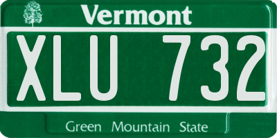 VT license plate XLU732