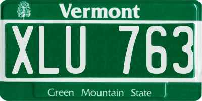 VT license plate XLU763