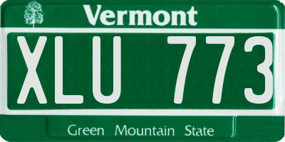 VT license plate XLU773
