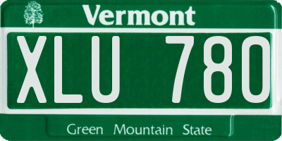 VT license plate XLU780