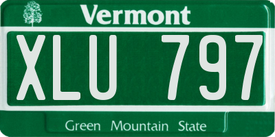 VT license plate XLU797