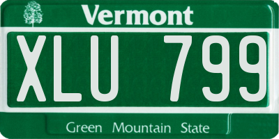 VT license plate XLU799