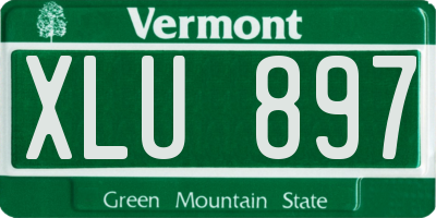 VT license plate XLU897
