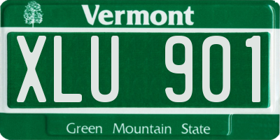 VT license plate XLU901