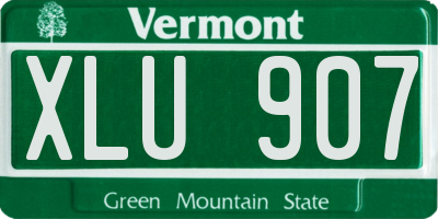 VT license plate XLU907