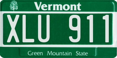 VT license plate XLU911