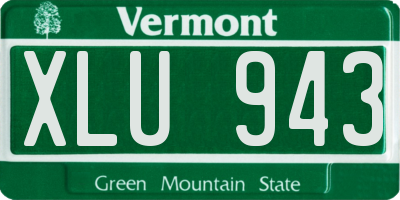 VT license plate XLU943
