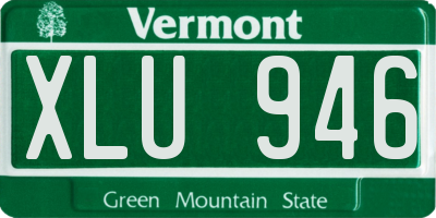 VT license plate XLU946