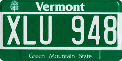 VT license plate XLU948