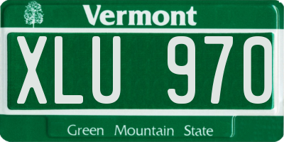 VT license plate XLU970
