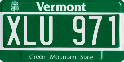 VT license plate XLU971