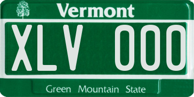 VT license plate XLV000
