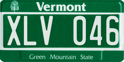 VT license plate XLV046