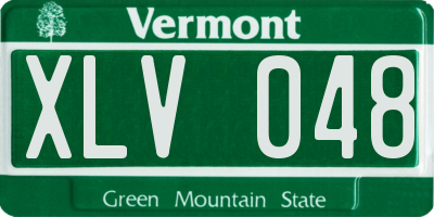 VT license plate XLV048