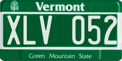 VT license plate XLV052
