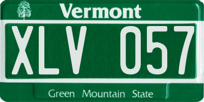 VT license plate XLV057