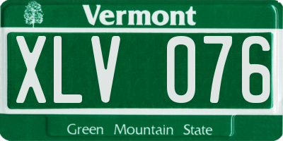 VT license plate XLV076
