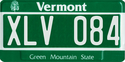 VT license plate XLV084
