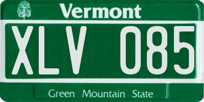 VT license plate XLV085
