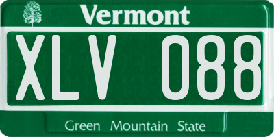 VT license plate XLV088