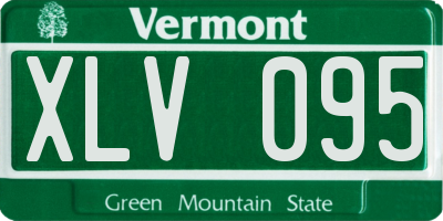 VT license plate XLV095
